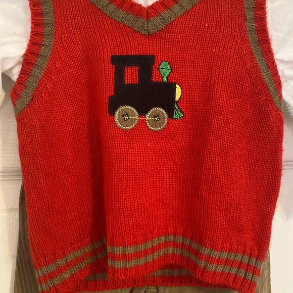 Nursery Rhyme 3 Piece Train Outfit - Picture 3 of 9